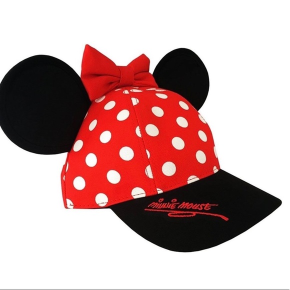 Disney Minnie Mouse Polka Snapback Youth Size Hat - Picture 1 of 2